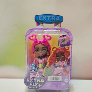 Barbie Extra Fly Minis Travel Doll Magenta Hair NWT